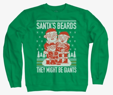 Santa"s Beards "ugly Christmas Sweater” Sweatshirt - Long-sleeved T-shirt, HD Png Download, Free Download