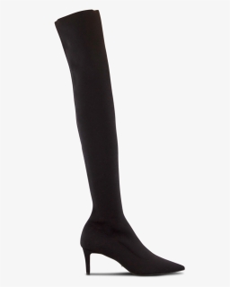 Gracie Black Sock Knit Default - Karen Millen Over The Knee Boots, HD Png Download, Free Download