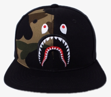 Transparent Supreme Hat Png - Bape Shark Camo Pocket Sweat Shorts Black Green, Png Download, Free Download