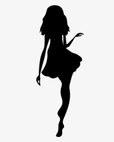 Silhouette Fashion Woman Sticker Drawing - Transparent Fashion Silhouette Png, Png Download, Free Download