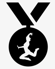 Gymnast Medal Hanging Of A Ribbon - Emmerson Dance Logo, HD Png Download, Free Download