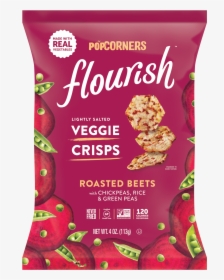 Lightly Salted Roasted Beets With Chickpeas, Rice & - Popcorners Flourish Veggie Crisps, HD Png Download, Free Download