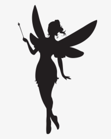 Fairy Silhouette Clip Art - Fairy Silhouette Transparent Background, HD Png Download, Free Download