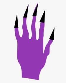 Hands Clipart Monster - Witches Finger Nails Clip Art, HD Png Download, Free Download