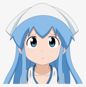 Anime Girl Confused Png - Anime Girl Face Png, Transparent Png, Free Download