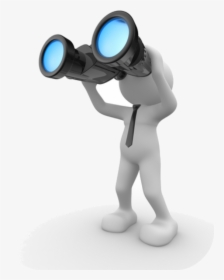 Binocs Dr Michael Chopyk - Man With Binoculars Cartoon, HD Png Download, Free Download