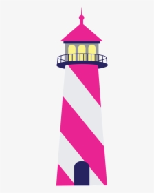 Transparent Nautical Background Png - Pink Light House Png, Png Download, Free Download