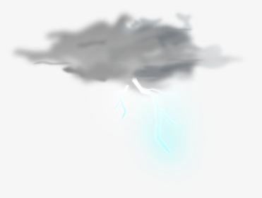 Lightning Clipart Realistic - Transparent Thunder Cloud Png, Png Download, Free Download