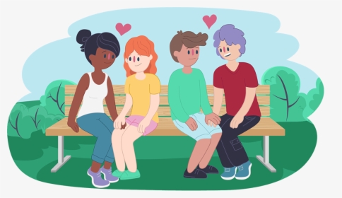 Transparent People Sitting On Bench Png - Sexuality Kids, Png Download, Free Download