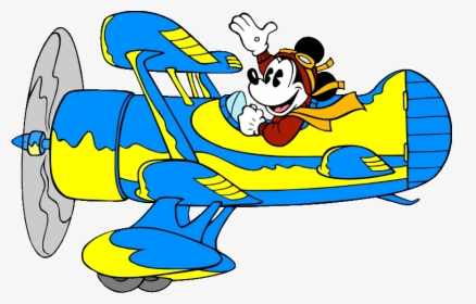Mickey Mouse Clipart Plane - Mickey Mouse Plane, HD Png Download, Free Download