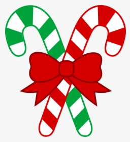 Red And Green Christmas Transparent Png Candy Cane - Christmas Candy Cane Clipart, Png Download, Free Download