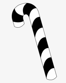 Candy Cane Christmas Images Graphics Png Image Clipart - Black And White Cane, Transparent Png, Free Download