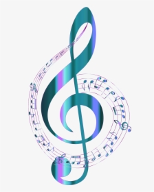 Musical Note Clip Art - Colorful Transparent Background Musical Notes, HD Png Download, Free Download