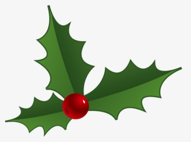 Holly Leaf Clipart Decorations For Christmas Dinosaur - Illustration, HD Png Download, Free Download
