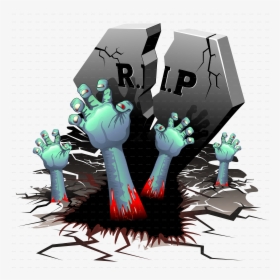 Transparent Gravestone Png - Zombie Hand Grave Png, Png Download, Free Download