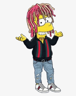 Bart Clipart Squall Jean - Lil Pump Bart Simpson, HD Png Download, Free Download