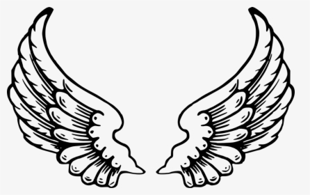 Angel Wings, Wings, Feathers - Wing Coloring Page, HD Png Download, Free Download
