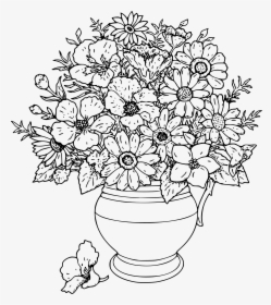 Flowers Line Drawing Images - Flower Cool Coloring Pages, HD Png Download, Free Download