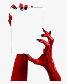 ⚪👌⚪ #ftestickers #halloween #devil #evil #hands #red - Devil Hands Png, Transparent Png, Free Download