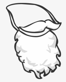 Club Penguin Wiki - Santa Beard Transparent Cartoon, HD Png Download, Free Download