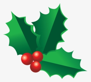 Holly Leaf Decorations For Christmas Clipart Leaves, HD Png Download ...