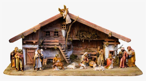 Christmas, Nativity Scene, Crib, Father Christmas - Nativity Christmas, HD Png Download, Free Download