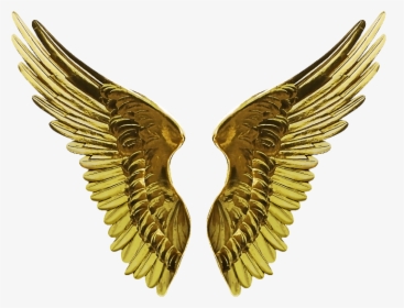 Angel Gold Wings Png Cutout Image - Angel Wings Cut Out, Transparent Png, Free Download