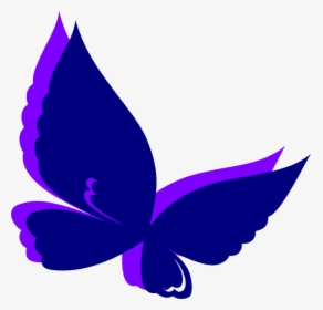 Purple Butterfly Png Roxo Butterf Purple Wings Clip - Butterfly Vector Png, Transparent Png, Free Download