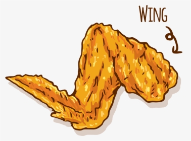 Transparent Buffalo Clipart - Fried Chicken Wing Clipart, HD Png Download, Free Download