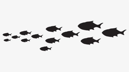 Free Fish Png Black And White - Silhouette Fish Png Clipart, Transparent Png, Free Download
