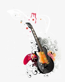 Guitar Instrument Vector Musical Free Frame Clipart - Happy World Music Day, HD Png Download, Free Download