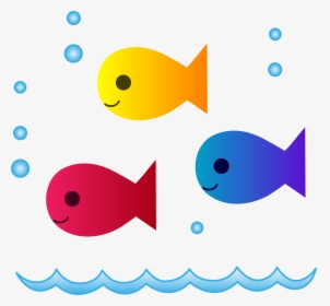 School Of Fish Png Clipart - Cartoon School Of Fish, Transparent Png, Free Download