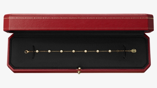 Gold Bracelet In Luxury Red Box - Leather, HD Png Download, Free Download