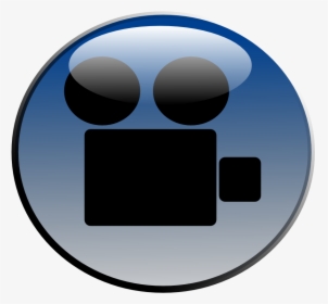 Video Camera Glossy Icon Clip Art - Animated Video Camera Png, Transparent Png, Free Download