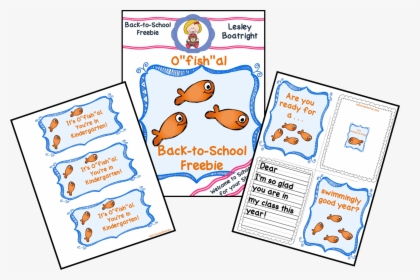 Back To School Fish Freebie - Cartoon, HD Png Download, Free Download