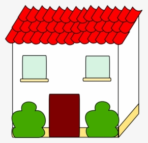 Red House Outline Clipart, HD Png Download, Free Download