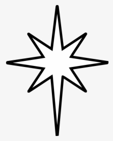 Bethlehem Png Black And White - Free Christmas Star Svg, Transparent Png, Free Download