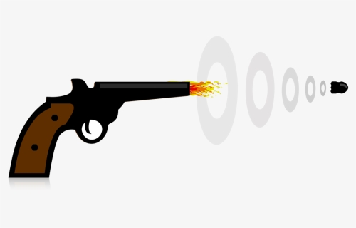 Gun, Shoot, Bullet, Danger, Dangerous, Safety, Abstract - Cartoon Gun And Bullet, HD Png Download, Free Download