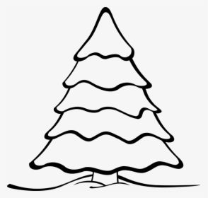 Transparent Christmas Tree Clip Art Png - Christmas Tree Black And White Clipart, Png Download, Free Download