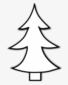 Clip Art Tree Outline - Christmas Free Clip Art Black And White, HD Png Download, Free Download