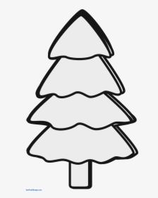 Christmas Tree Line Art Free Clip Art Free Clip Art - White And Black Clip Art Of Trees, HD Png Download, Free Download