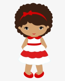 Doll Clipart Barbi - Boneca Cabelo Cacheado Desenho, HD Png Download, Free Download
