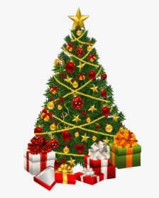 Christmas Tree Black And White Xmas Tree Clip Art Christmas - Clipart Transparent Christmas Tree, HD Png Download, Free Download