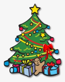 Christmas Tree Black And White Xmas Tree Clip Art Christmas - Christmas Tree Clip Art Png, Transparent Png, Free Download