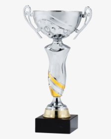 Silver Flare W/ Gold Accent - Transparent Trophy Metal Silver, HD Png Download, Free Download