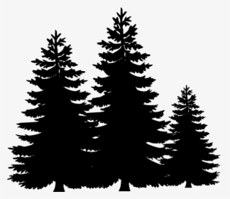 Christmas Tree Clipart Vector - Black And White Tree Clipart, HD Png Download, Free Download