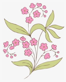 Free Stock Vector Clip Art � Vintage Greenery - Png Vintage Vector Flower, Transparent Png, Free Download