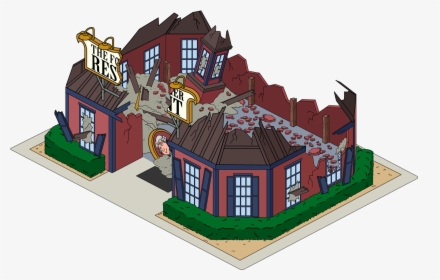 The Quest For Stuff Wiki - Cartoon Destroyed Building Png, Transparent Png, Free Download