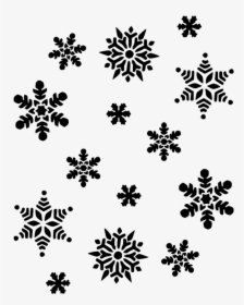 Black And White Snowflake Christmas Tree Clipart Hatenylo - Snowflake Clip Art, HD Png Download, Free Download