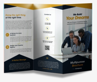 Custom Trifold Brochures - Trifold Pamphlet, HD Png Download, Free Download